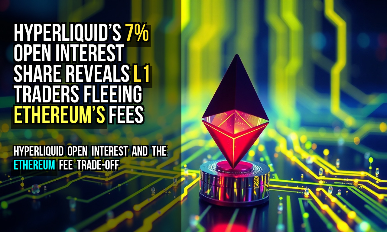 Hyperliquid’s 7% open interest share reveals L1 traders fleeing Ethereum’s fees