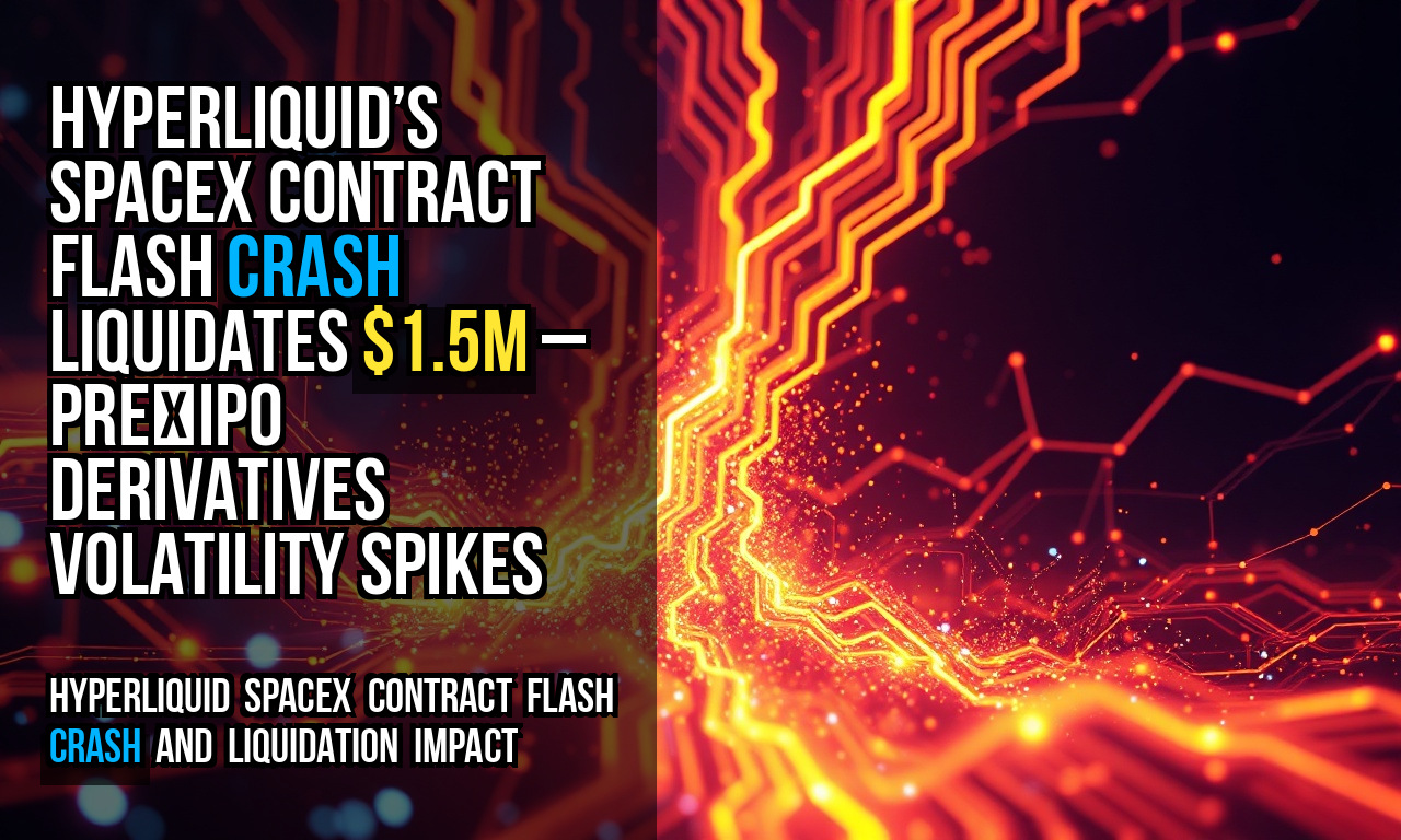 Hyperliquid’s SpaceX contract flash crash liquidates $1.5M – pre‑IPO derivatives volatility spikes