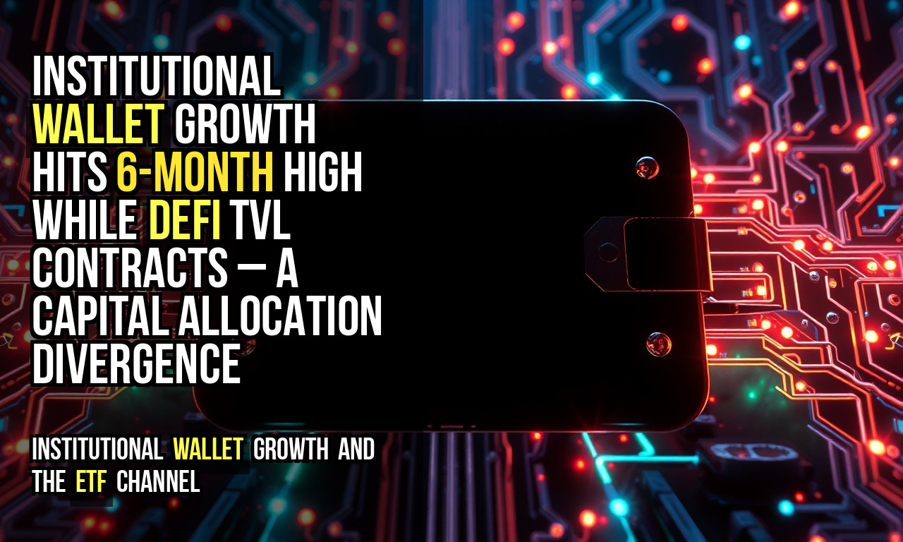 Institutional wallet growth hits 6-month high while DeFi TVL contracts – a capital allocation divergence