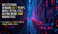 Institutions demand 24/7 perps while retail still buying meme coin narratives