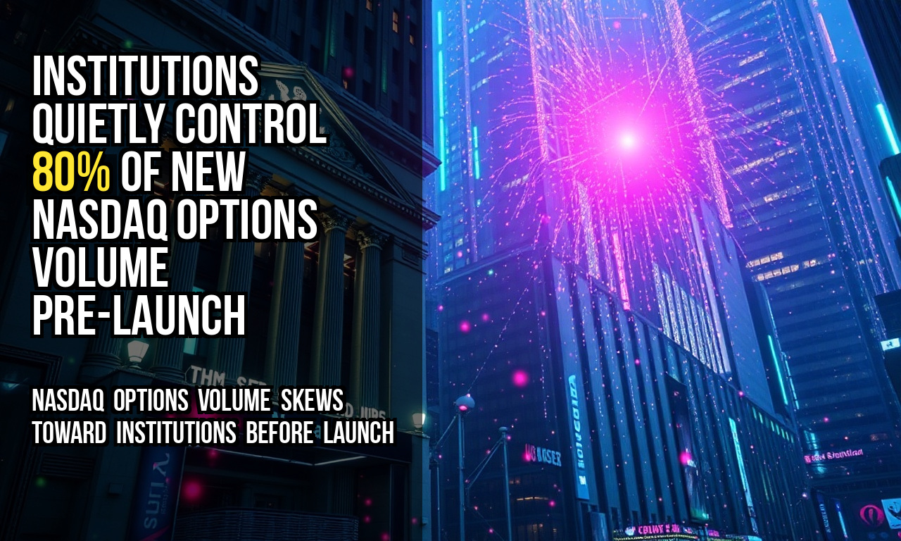 Institutions quietly control 80% of new Nasdaq options volume pre-launch