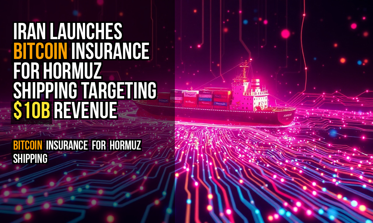 Iran launches Bitcoin insurance for Hormuz shipping targeting $10B revenue