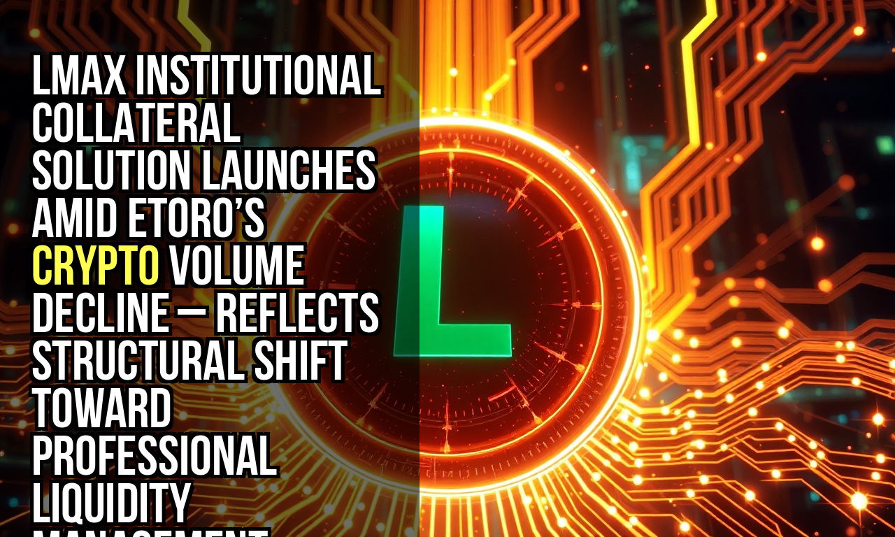 LMAX institutional collateral solution launches amid eToro’s crypto volume decline – reflects structural shift toward professional liquidity management