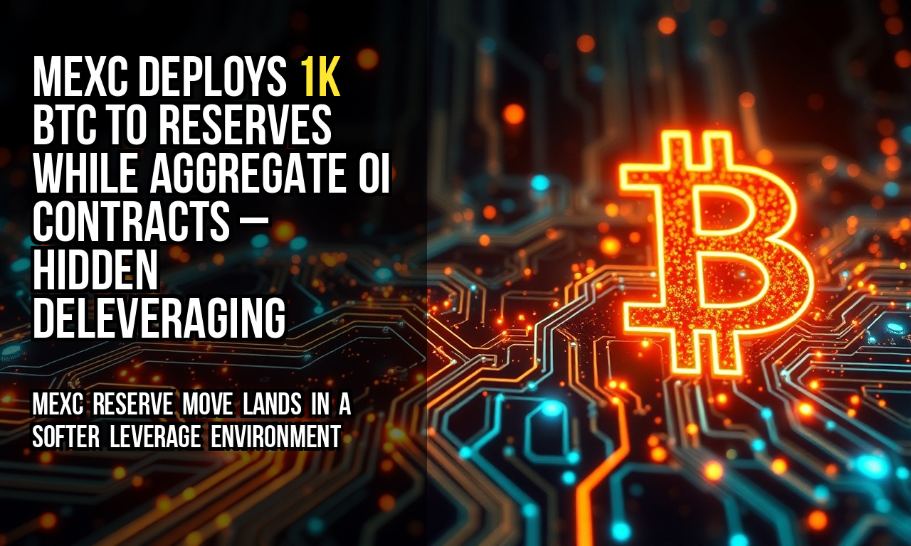 MEXC deploys 1k BTC to reserves while aggregate OI contracts – hidden deleveraging