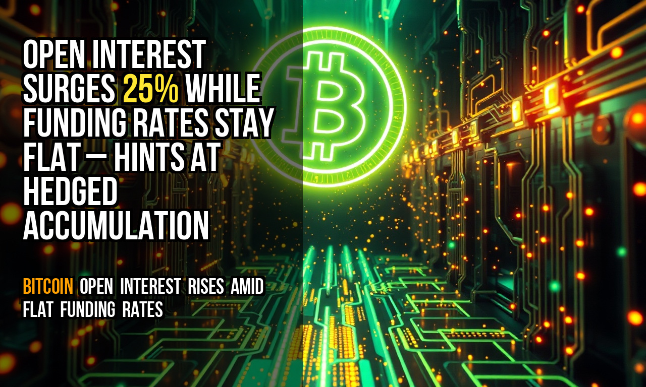 Open interest surges 25% while funding rates stay flat – hints at hedged accumulation