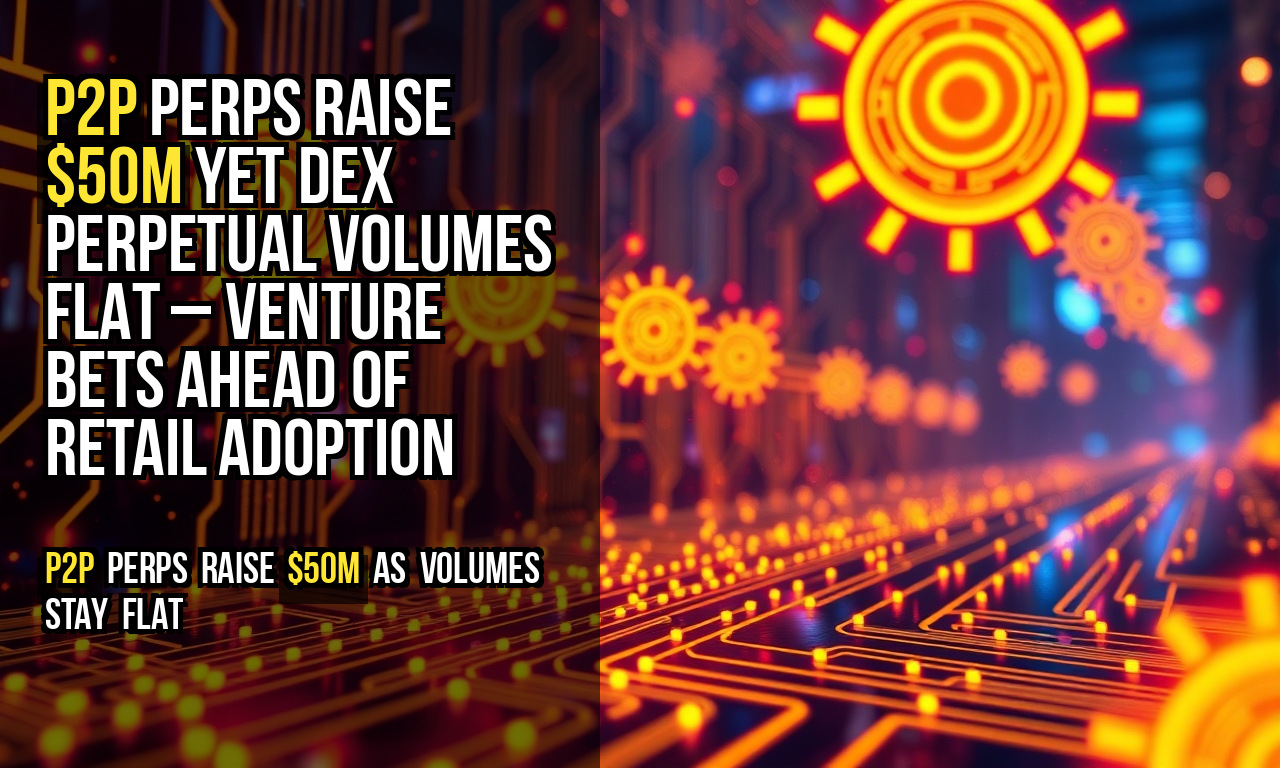 P2P perps raise $50M yet DEX perpetual volumes flat – venture bets ahead of retail adoption