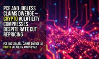 PCE and jobless claims diverge – crypto volatility compresses despite rate cut repricing