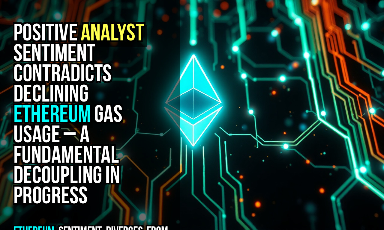 Positive analyst sentiment contradicts declining Ethereum gas usage – a fundamental decoupling in progress