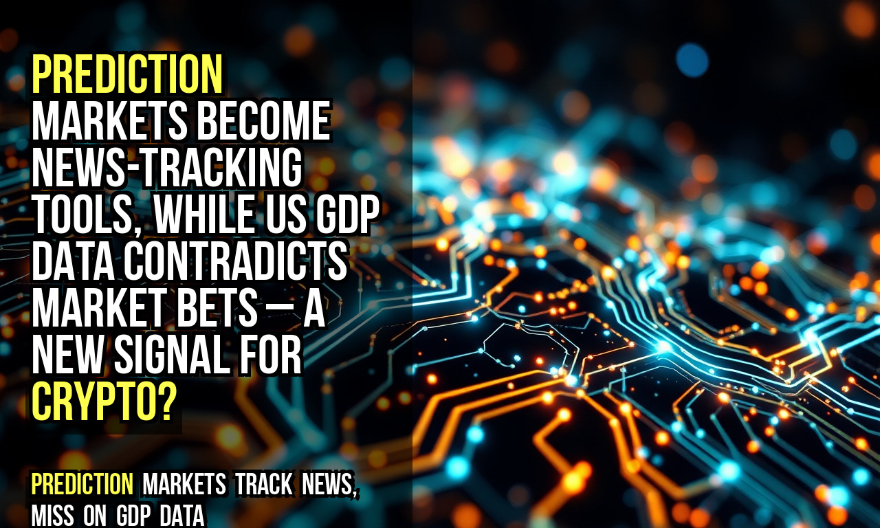 Prediction markets become news-tracking tools, while US GDP data contradicts market bets – a new signal for crypto?