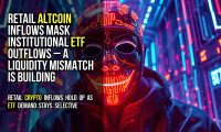 Retail altcoin inflows mask institutional ETF outflows – a liquidity mismatch is building