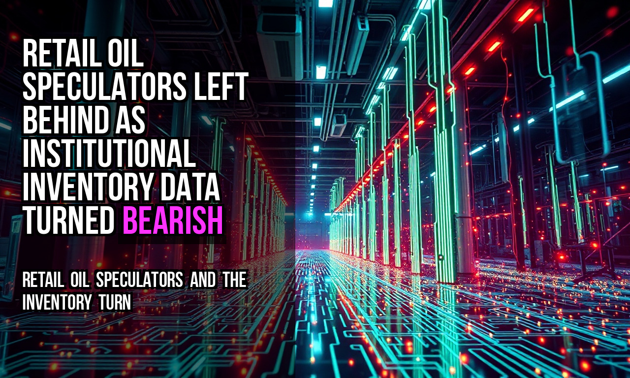 Retail oil speculators left behind as institutional inventory data turned bearish