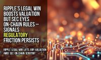 Ripple’s legal win boosts valuation but SEC eyes on-chain rules – signals regulatory friction persists