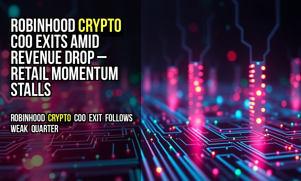 Robinhood crypto COO exits amid revenue drop – retail momentum stalls