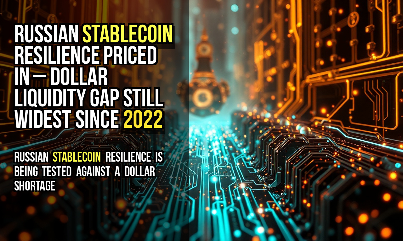 Russian stablecoin resilience priced in – dollar liquidity gap still widest since 2022
