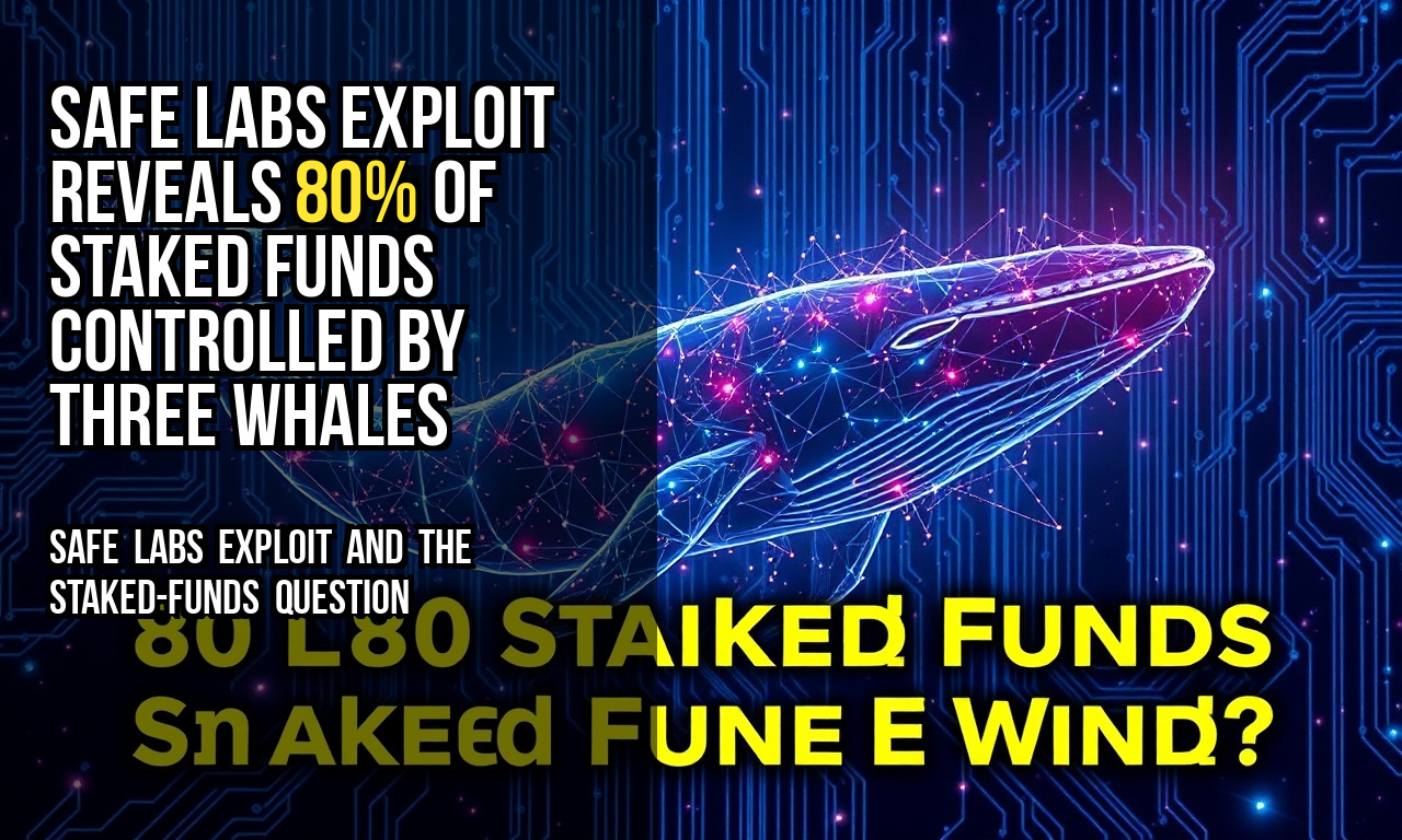 Safe Labs exploit reveals 80% of staked funds controlled by three whales