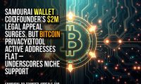 Samourai Wallet co‑founder’s $2M legal appeal surges, but Bitcoin privacy‑tool active addresses flat – underscores niche support