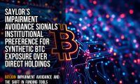 Saylor’s impairment avoidance signals institutional preference for synthetic BTC exposure over direct holdings