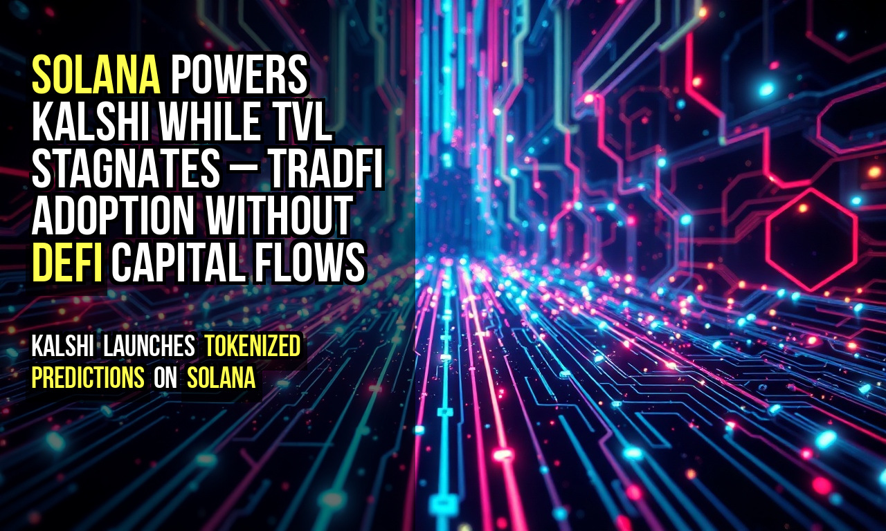 Solana powers Kalshi while TVL stagnates – TradFi adoption without DeFi capital flows
