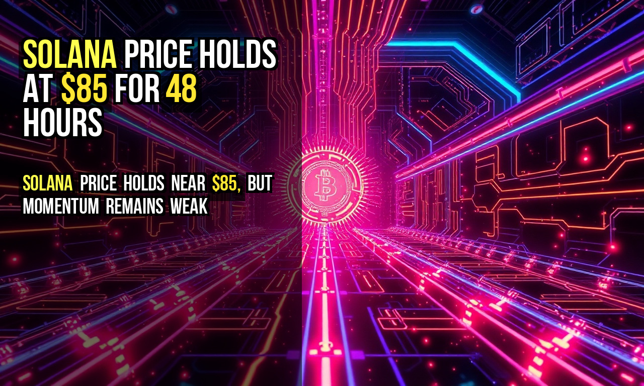 Solana price holds at $85 for 48 hours