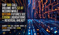 S&P 500 call volume hits $2.6T record while Bitcoin futures see $300M liquidations – reversal ahead?