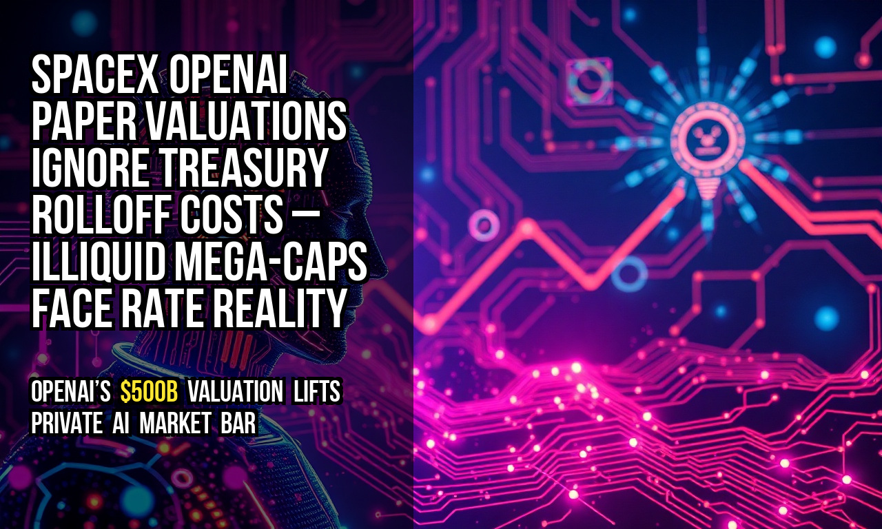 SpaceX OpenAI paper valuations ignore treasury rolloff costs – illiquid mega-caps face rate reality