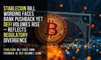 Stablecoin bill wording faces bank pushback yet DeFi volumes rise – reflects regulatory divergence