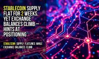 Stablecoin supply flat for 2 weeks, yet exchange balances climb – hints at positioning