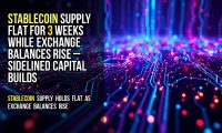 Stablecoin supply flat for 3 weeks while exchange balances rise – sidelined capital builds