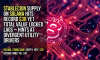 Stablecoin supply on Solana hits record $3B yet total value locked lags – hints at divergent utility drivers