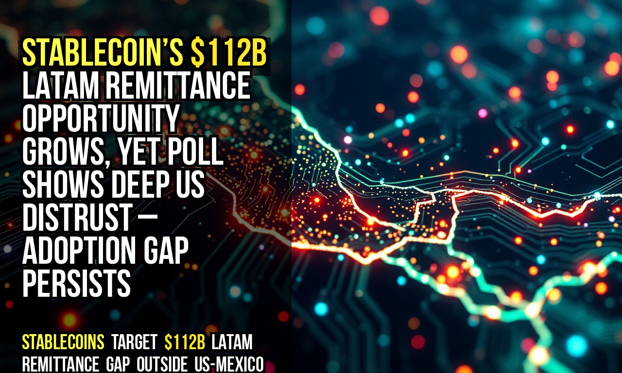 Stablecoin’s $112B LATAM remittance opportunity grows, yet poll shows deep US distrust – adoption gap persists