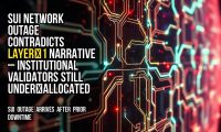 Sui network outage contradicts layer‑1 narrative – institutional validators still under‑allocated