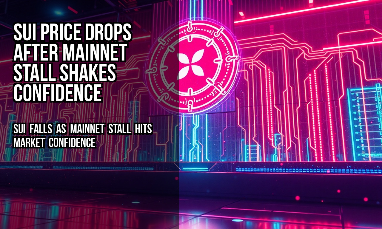 SUI price drops after mainnet stall shakes confidence