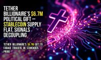Tether billionaire’s $6.7M political gift – stablecoin supply flat, signals decoupling