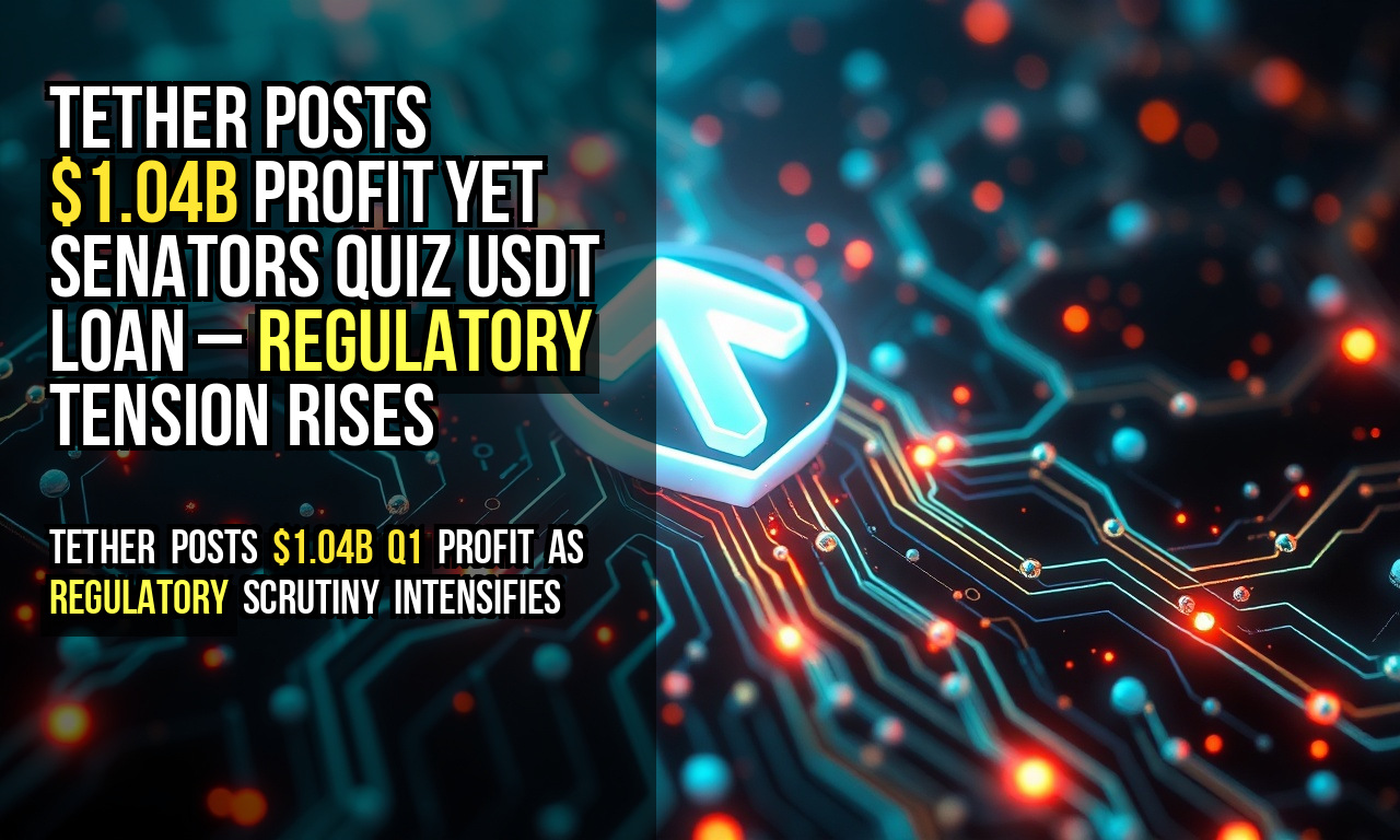 Tether posts $1.04B profit yet Senators quiz USDT loan – regulatory tension rises