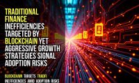 Traditional finance inefficiencies targeted by blockchain yet aggressive growth strategies signal adoption risks