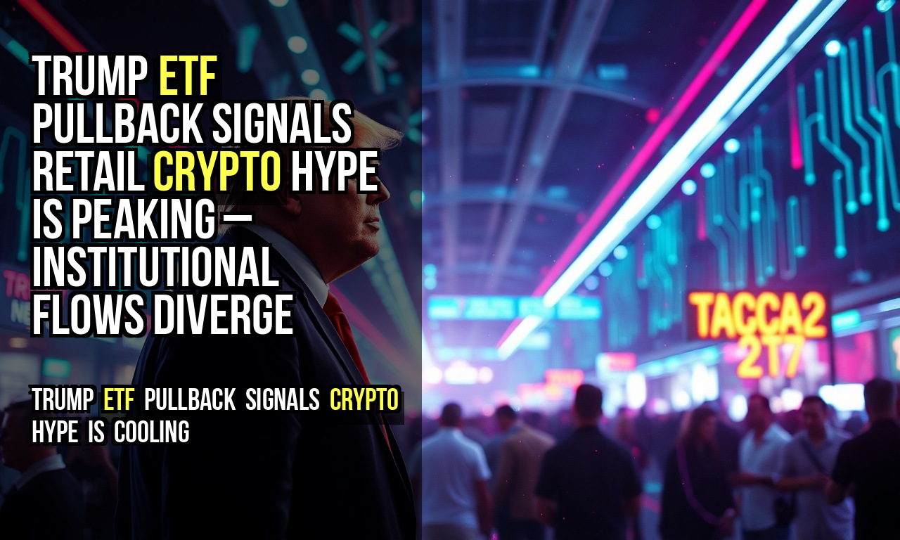 Trump ETF pullback signals retail crypto hype is peaking – institutional flows diverge