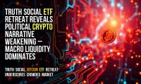 Truth Social ETF retreat reveals political crypto narrative weakening – macro liquidity dominates