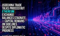 US‑China trade talks proceed but Ethereum exchange balances stagnate – capital remains on sidelines despite diplomatic progress