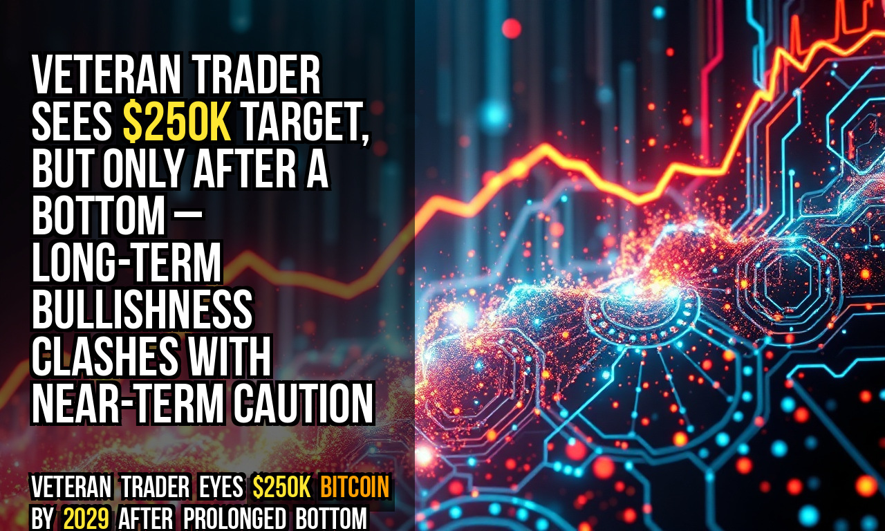 Veteran trader sees $250K target, but only after a bottom – long-term bullishness clashes with near-term caution