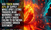 VVV token burns 42% of supply while Upbit listing triggers bear warnings – hints at supply shock failing to outweigh exchange-driven sentiment