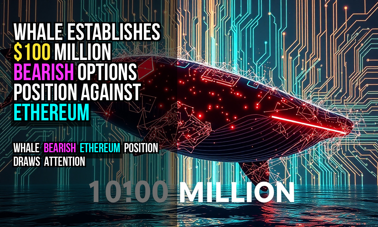 Whale establishes $100 million bearish options position against Ethereum