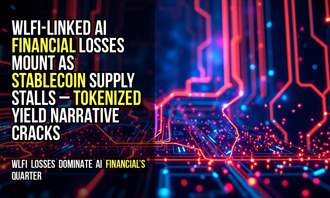 WLFI-linked AI Financial losses mount as stablecoin supply stalls – tokenized yield narrative cracks