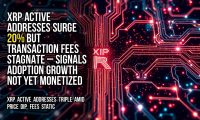 XRP active addresses surge 20% but transaction fees stagnate – signals adoption growth not yet monetized