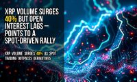 XRP volume surges 40% but open interest lags – points to a spot-driven rally