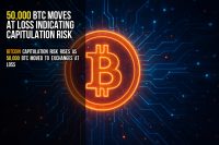 50,000 BTC moves at loss indicating capitulation risk