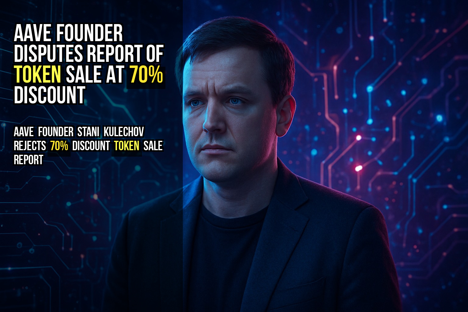 Aave founder disputes report of token sale at 70% discount