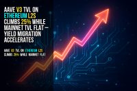 Aave v3 TVL on Ethereum L2s climbs 25% while mainnet TVL flat – yield migration accelerates
