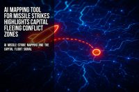 AI mapping tool for missile strikes highlights capital fleeing conflict zones