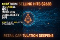 Altcoin selling hits $266B as retail capitulation signals liquidity shift