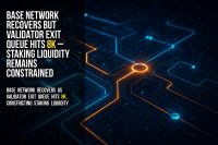 Base network recovers but validator exit queue hits 8k – staking liquidity remains constrained